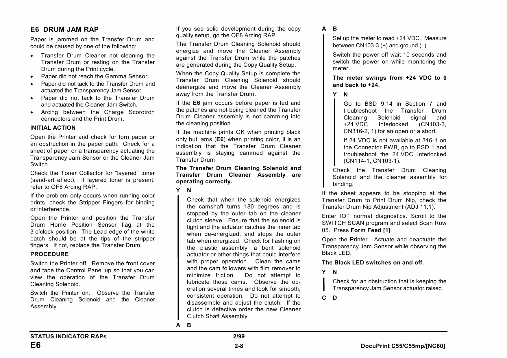 Xerox DocuPrint C55 C44mp NC60 Parts List and Service Manual-3